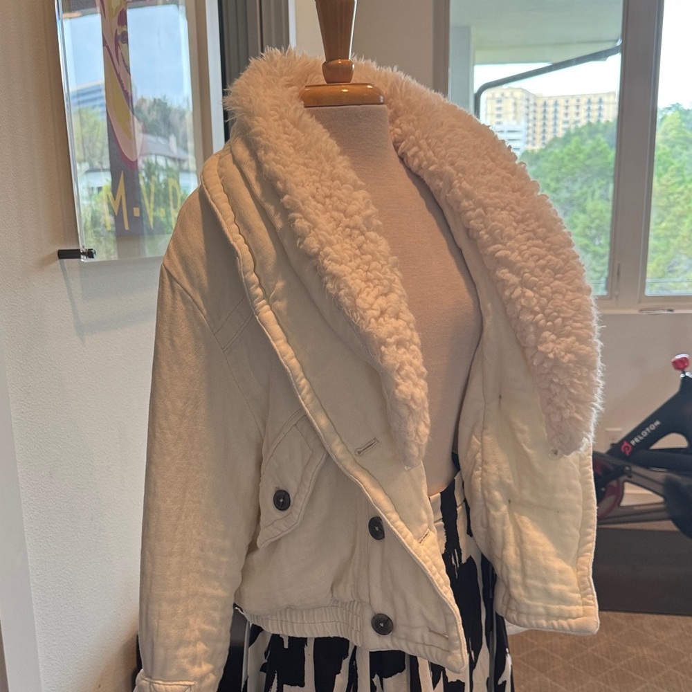 Free People  Sherpa-Lined Jacket